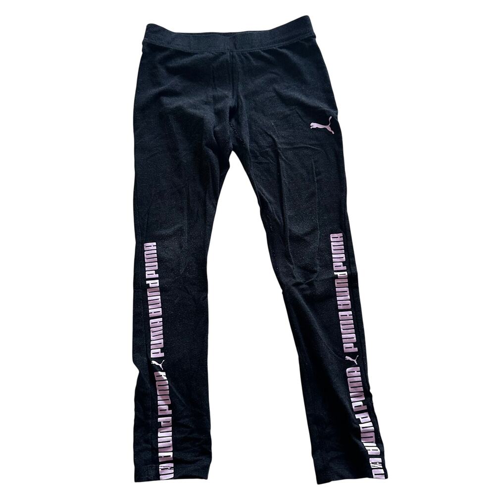 Puma Black Athletic Leggings - Size Large